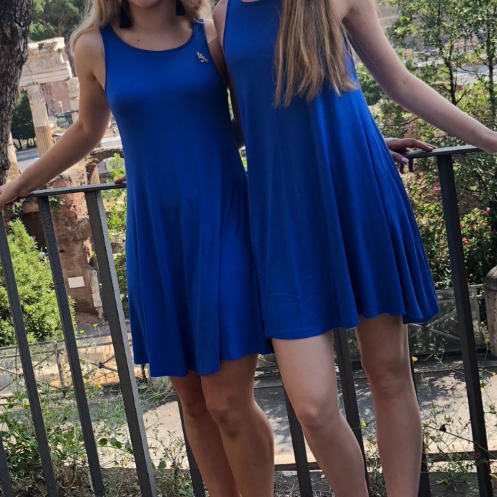Blue t shirt dress
